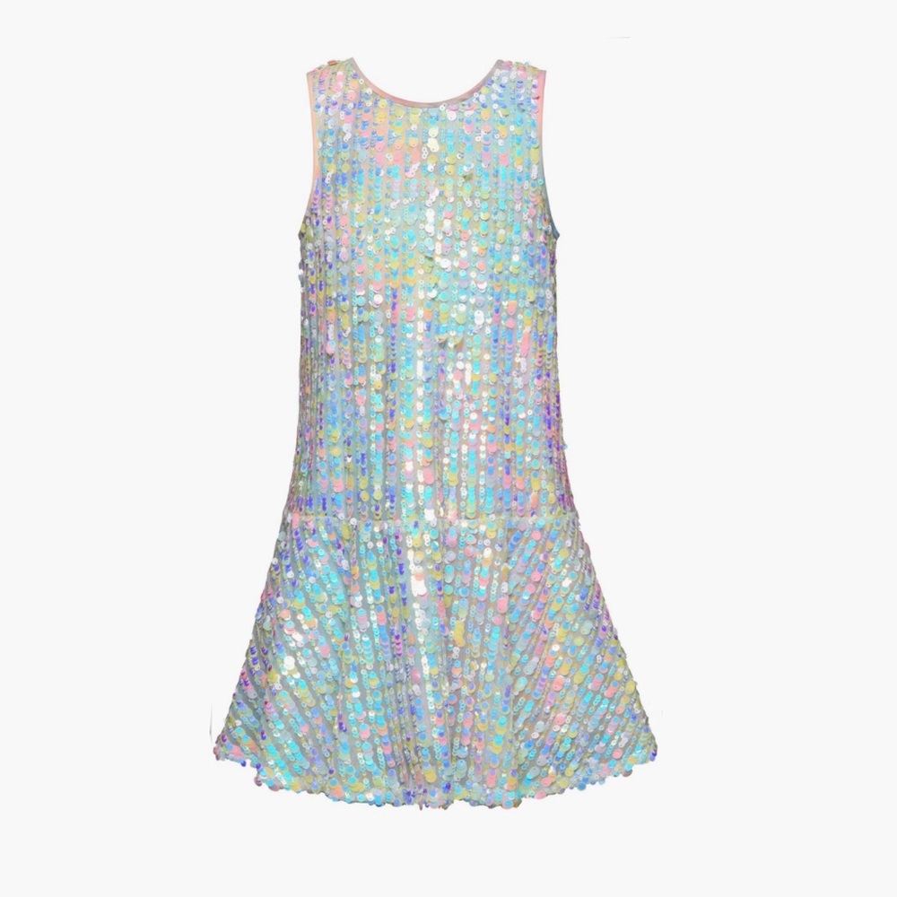 Hanna Banana Sequin Drop Waist Girls Dress